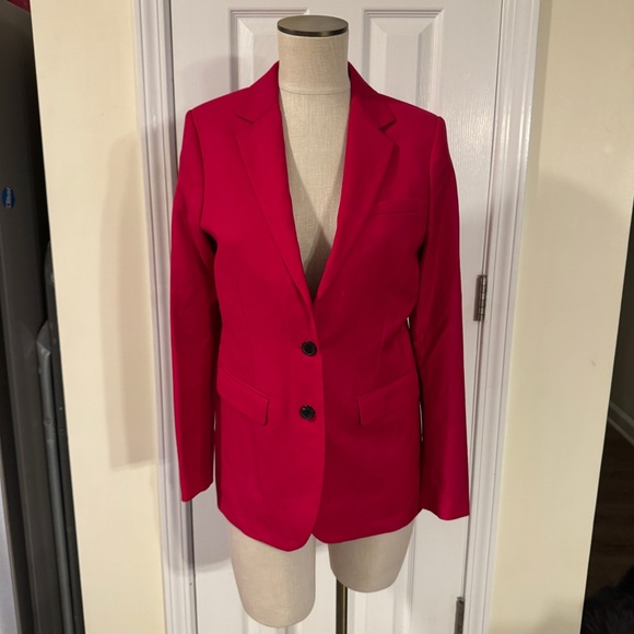 The Kooples Red Wool Blazer Jacket Size US 4 EU 36 NWT $545 - Picture 3 of 10